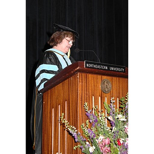 Faculty member speaks at School of Nursing convocation