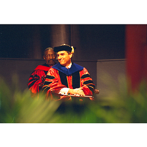 Richard Freeland at his Northeastern University presidential inauguration ceremony