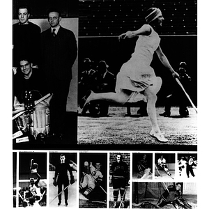 Collage of athletic photographs