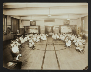 Interior view of John Marshall School, Dorchester, Mass., undated