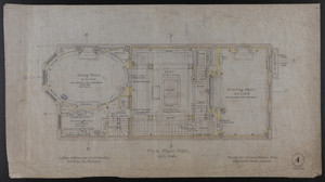First Floor Plan, House for James Means, Esq., Bay State Road, Boston, Feby. 26, 1897