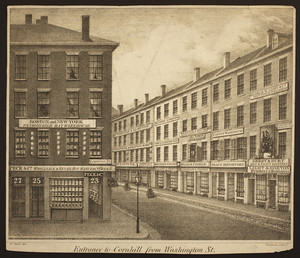 Entrance to Cornhill from Washington St.
