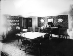 Sumner House, Main St., Shrewsbury, Mass., Dining Room.