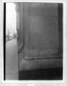 View down a building from the corner, probably Hotel Somerset