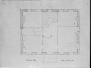 Chamber plan of the John Hancock House, Boston, Mass., ca. 1863