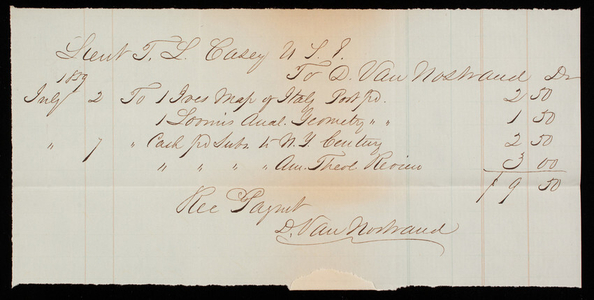 D. Van Norwood to Thomas Lincoln Casey, July 2,1859