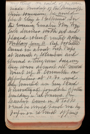 Thomas Lincoln Casey Notebook, November 1894-March 1895, 076, my time. He said if he were