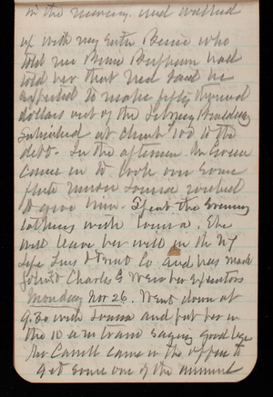 Thomas Lincoln Casey Notebook, November 1894-March 1895, 014, in the morning and walked