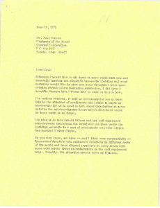 Letter from Mark H. McCormack to Paul Putnam