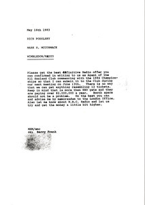 Memorandum from Mark H. McCormack to Rich Podolsky