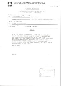 Fax from Mark H. McCormack to Mark Reiter