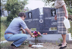Joel Halpern at Žarko Stojanović gravesite