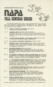 NAPA fall seminar series