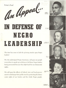 An appeal in defense of Negro Leadership