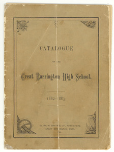 Catalogue of the Great Barrington High School, 1882-1883