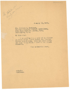 Letter from W. E. B. Du Bois to William F. Monatvon