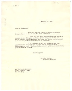 Letter from Nation to Charles A. Stevenson