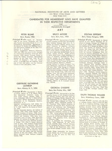 Candidates for membership who have qualified in their respective departments