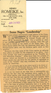 Some Negro 'leadership'
