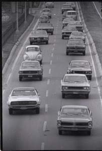 Views of Boston: cars on Storrow Drive