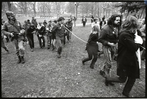 Vietnam Veterans Against the War demonstration 'Search and destroy': veterans conducting 'prisoners of war' on Boston Common