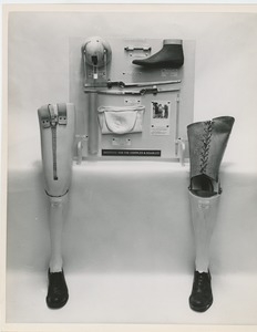 Educational display about prosthetic legs