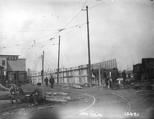 Molasses flood, clean up