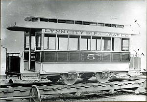 Electric car of the Lynn City Street Railway Company