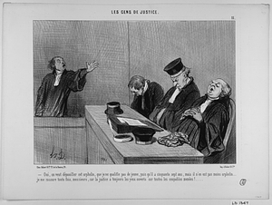 - Oui, on veut dépouiler cet orphélin, que je ne qualifie pas de jeune, puis qu'il a cinquante sept ans, mails il n'en est pas moins orphelin.... je me rassure toute fois, messieurs, car la justice a toujours les yeux ouverts sur toutes les coupables menées!...