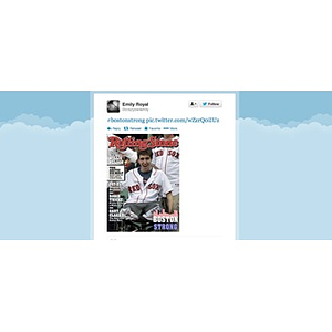 Rolling Stone remixed Dzhokhar Tsarnaev cover image: Jeff Bauman at Boston Red Sox game (cited Tweet)