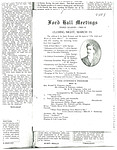 Ford Hall Meetings program, March 13, 1910