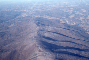 Oblique aerial photos accompanying 22 Dec 1994 Col-East air photo mission. 14. Taconic Range Crest in North Petersburgh, NY.