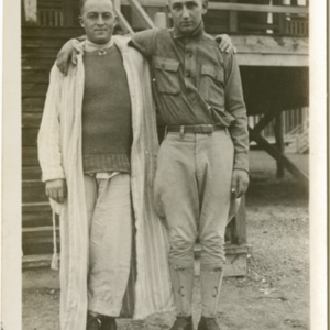 Camp MacArthur - Waco, Texas - World War I - A patient and a soldier
