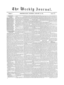 Chicopee Weekly Journal, January 19, 1856