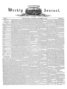 Chicopee Weekly Journal, December 17, 1853