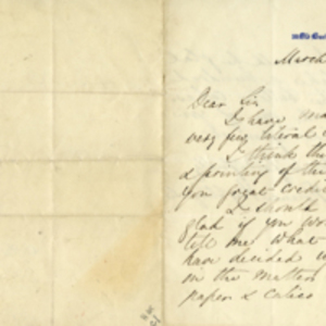 Letter from Florence Nightingale and transcript