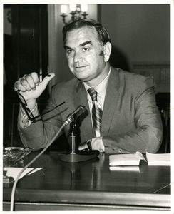 John Joseph Moakley at congressional hearing, 1970s