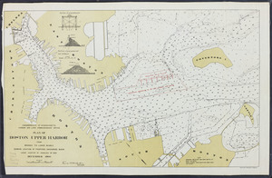Plan of Boston Upper Harbor: from bridges to lower middle showing location of proposed anchorage basin under Chapter 97, Resolves of 1900