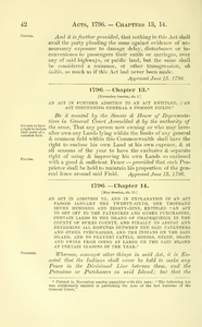 1796 Chap. 0013 An Act In Further Addition To An Act Entitled, "An Act Concerning General & Common Fields."