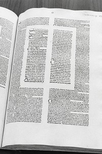 "Decretales Gregorii IX" (a book of canon law published in Germany in 1473), Boston College's 1,000,000 book