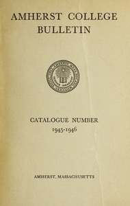 Amherst College Catalog 1945/1946
