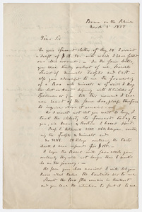 August Krantz letter and invoice to unidentified recipient, 1854 March 3