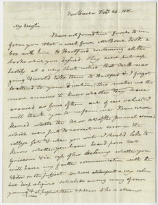 Benjamin Silliman letter to Edward Hitchcock, 1831 February 24