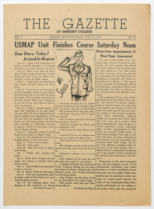 The gazette of Amherst College, 1944 June 16