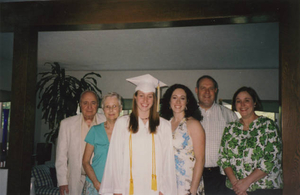 Family photo for Lauren's high school graduation