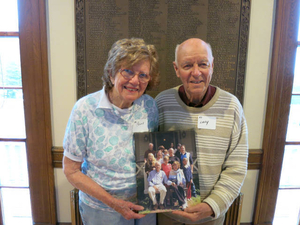 Polly Bradley and Larry Bradley at the Nahant Mass. Memories Road Show