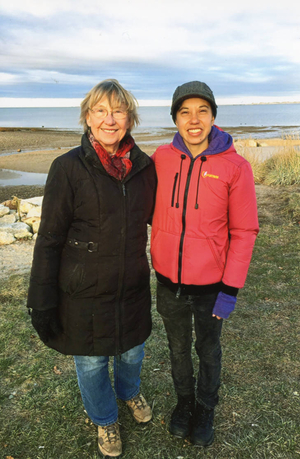 Mother and daughter at Nelson Beach