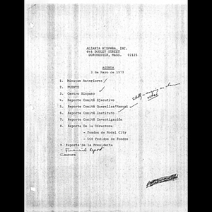 Meeting materials for May 2, 1973