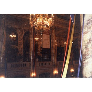 Wang Center for the Performing Arts decorated for Cultura Viva.