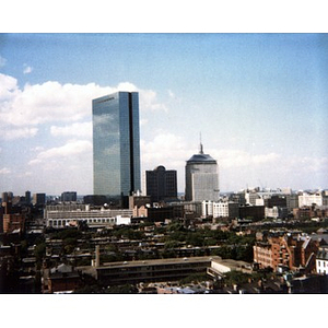 Downtown Boston, seen from the South End.